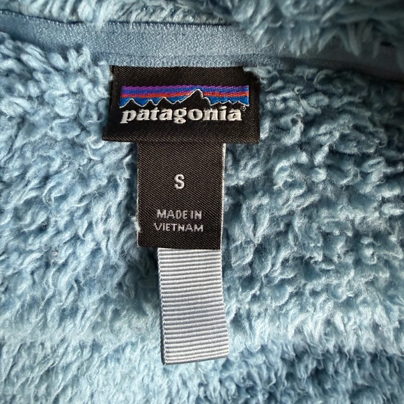 Patagonia Women's Los Gatos 1/4 Zip Sherpa Fleece Pullover Jacket Teal Blue S - Picture 5 of 9